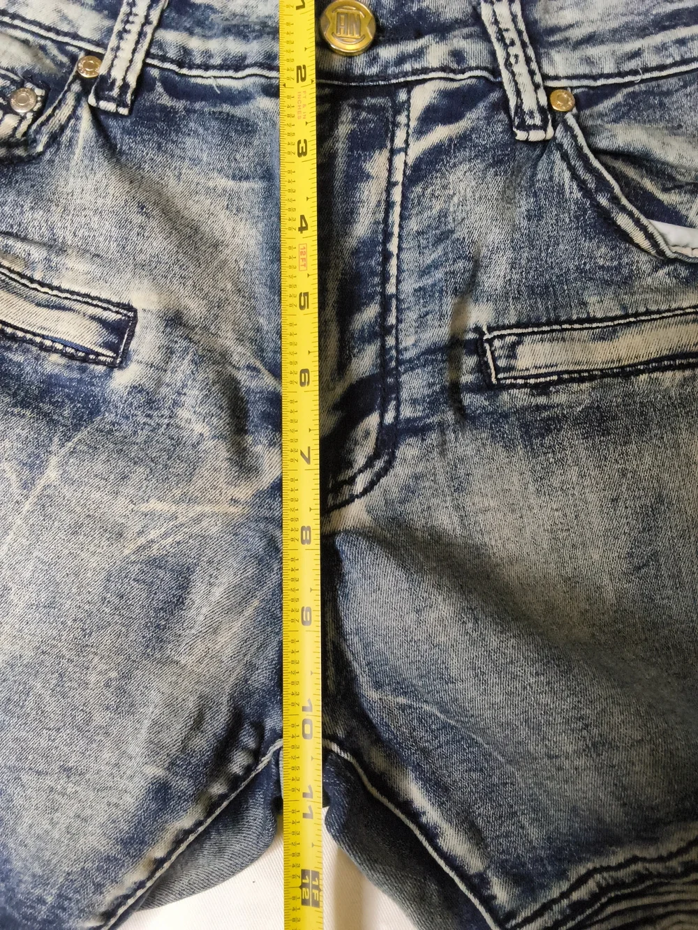 Embellished Light Blue Bootcut Men’s Jeans